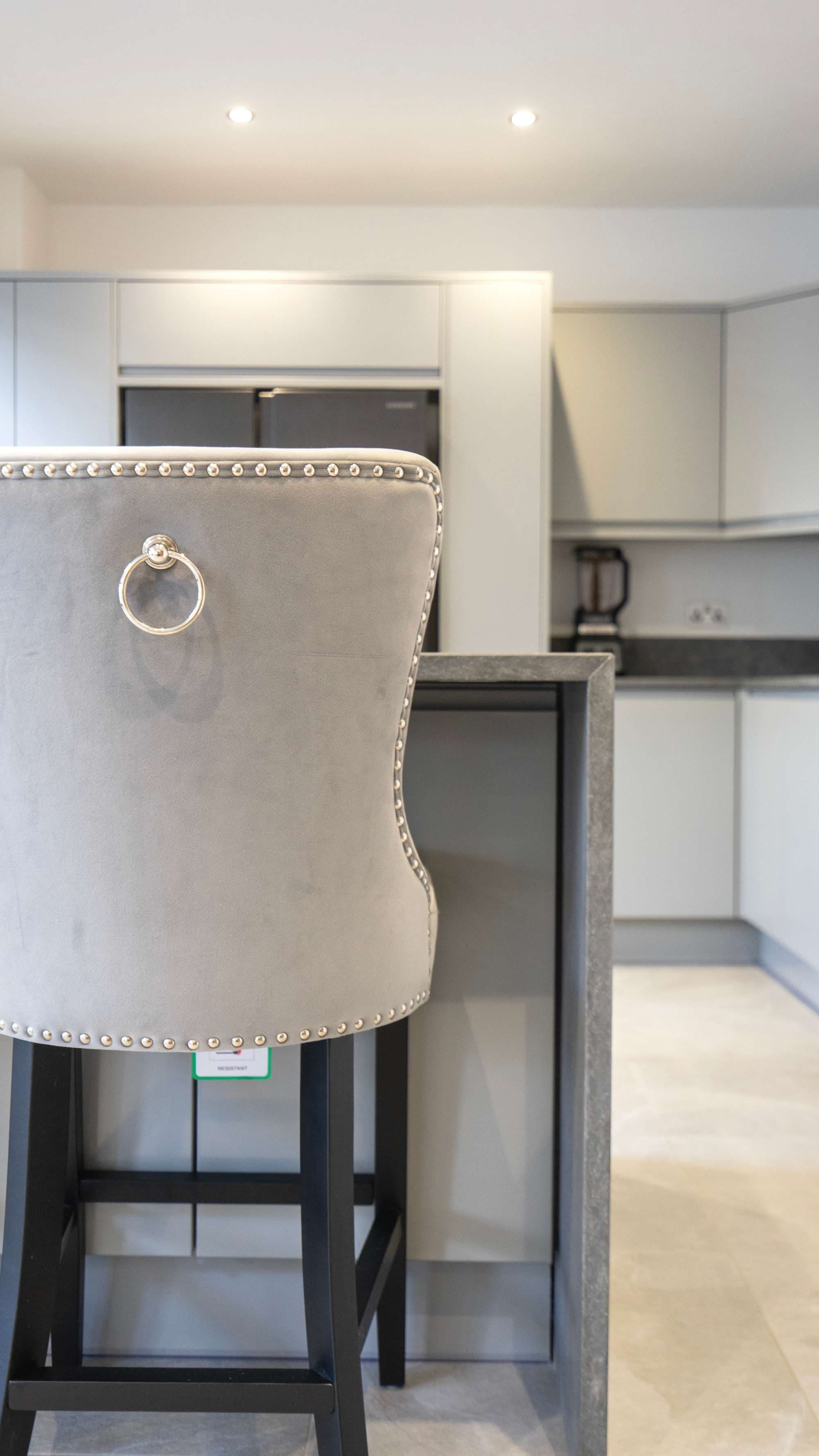 Close up of chair and island Liverpool